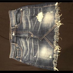 Blue jean skirt